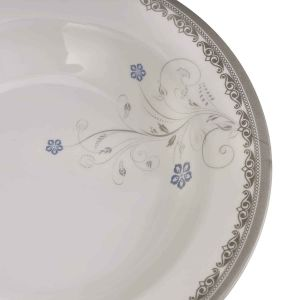Royalford Melamineware 8" Deep Plate Floral - Melamine - Multicolor