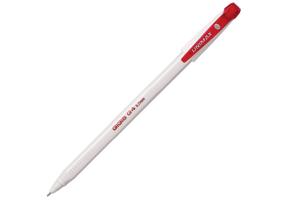 Unimax GIGIS G 4 0.7mm Ballpoint Pen (50 Pcs Box ) Red