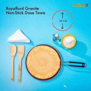 Royalford Round Tawa 30cm - Aluminum - Brown