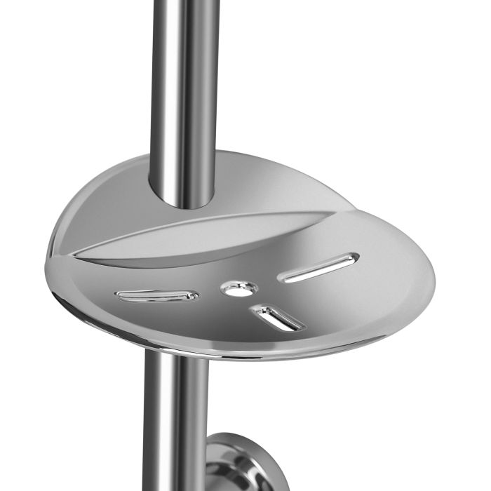 Geepas GSW61061 Shower Fittings Kit With 4 Spray Head, Elegant Design Rainfall Shower Kit With Easy Clean Nozzles, Includes Multi-Purpose Hook