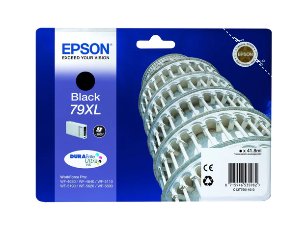 Epson Singlepack Black 79XL DURABrite Ultra Ink C13T79014010