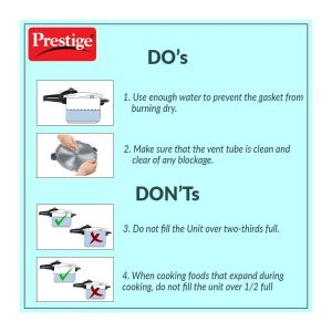 Prestige Pressure Cooker Deluxe Plus - Aluminium - Silver - 10 LITER