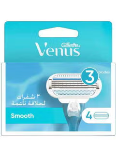 Gillette Venus, Women's Razor, Blade Refills, Blue 4 count