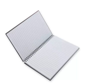 FIS Pack of 5 Deep Purple Color Notebook Spiral Hard Cover,A5,Single Line,100 Sheets -FSNBSA5SL100DPU