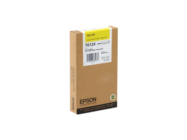 Epson C13T612400 Yellow Ink Cartridge, 220ml