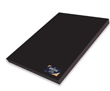 100-Piece FIS German Bristol Board, 70x100cm,180GSM, Brilliant Black - FSBI180G1