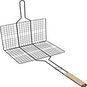 Royalford Barbeque Grill Chromium Plated Iron With Handle - Iron - Silver - RF10385