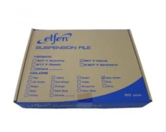 ELFEN 927 DELUXE SUSPENSION FOLDER FULLSCAPE SIZE PACK OF 50 PIECES COLOUR DARK GREEN