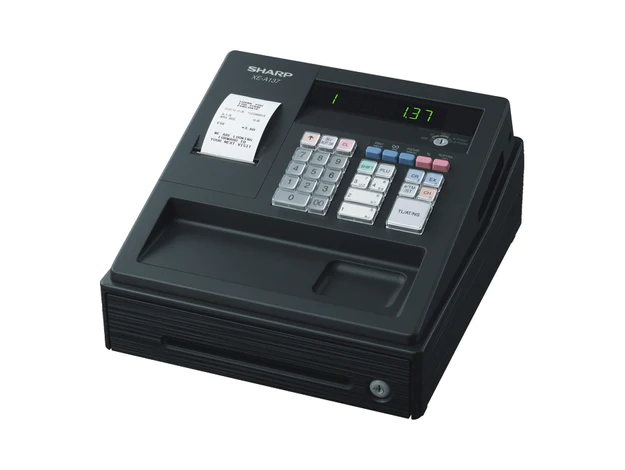 Sharp XE-A137 Entry Level Cash Register with LED Display - BLACK