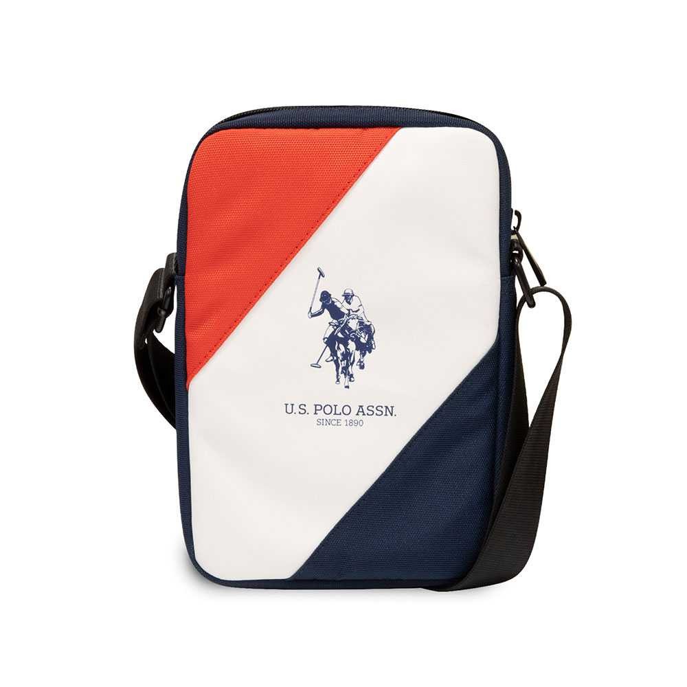 U.S.Polo Assn.DH Tricolor Tablet Bag 10" - Nawhr