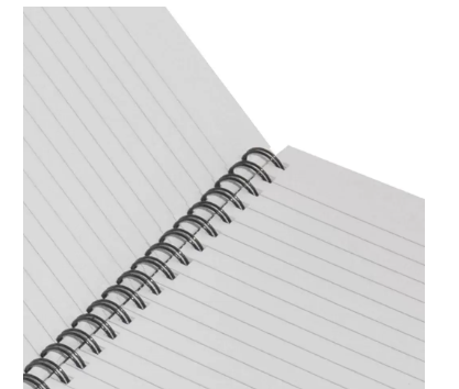 LIGHT Pack of 5 Spiral Hard Cover Note Book 100 Sheets. Size:9X7 Inches (22.86 X 20.32 CM) -LINBS971001306