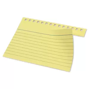 FIS Ruled Record Card 180 GSM 5X3 Inch Double Loop Spiral Assorted 50 Sheets -FSIC53-180SPP50