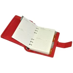 FIS Genuine Struthio Leather Organizers, 110x170mm Size, Red Color - FSORLO4RE