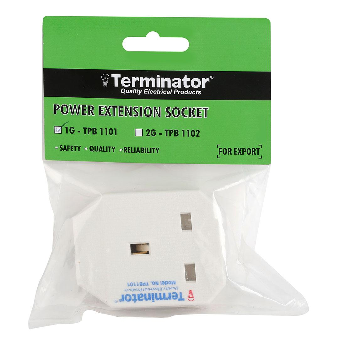 1 Way UK Power Extension Socket Without Cable