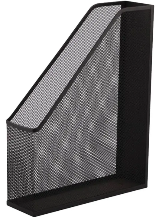 Partner Metal Mesh Magazine Organizer Black
