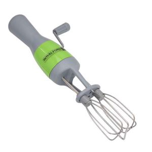 Royalford Dual Beat Hand Mixer - Plastic/Stainless Steel - Green & Grey