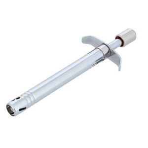 Royalford Gas Lighter Strong And Sturdy Design - Stainless Steel - Black