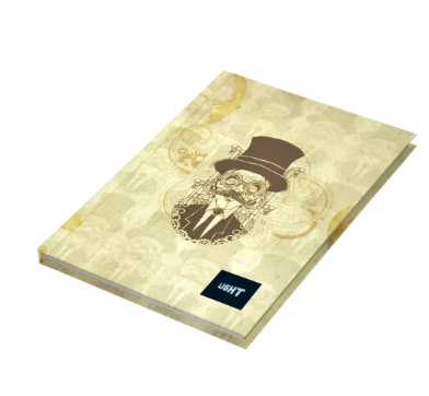 Light Hard Cover Notebook, Pack of 5 Pieces, Single Line, 9x7 Inch,100 Sheets - LINB971808