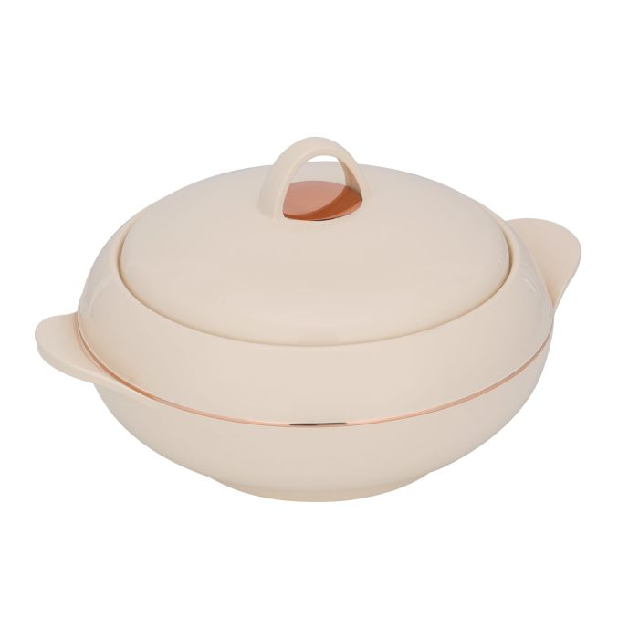 Omega Gold Insulated Casserole, Firm Twist Lock, RF11151 | Strong Handles | 1600ml Double Wall Insulated Serving Pot, Chapati Storage Box, Roti Serving Pot, Chapati Dabba