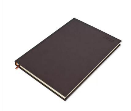 FIS A4 Diary 2023 English (Saturday & Sunday Combined) Dark Brown - FSDI47EP23DBR