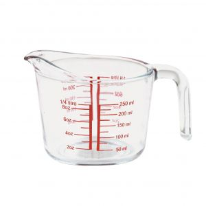 Royalford 250Ml Glass Measuring Cup - Glass - Clear