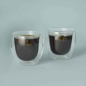Royalford Bars 2Pc Glasses - Borosilicate Glass - Clear