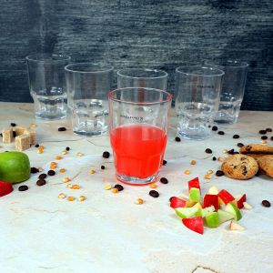 Royalford 250Ml 6Pcs Water Glass - Glass - Clear