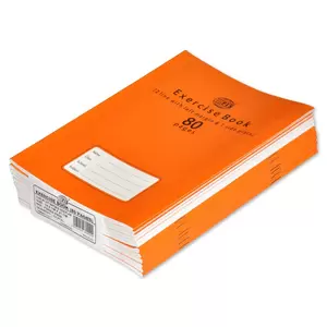 FIS Exercise Book, Pack of 12, Size:16.5 X 21 cm, 80 Pages, 2 Line Single Side Plain - FSEB2LP80N