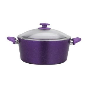 Royalford Casserole With Durable Granite Coating - Aluminium - Purple - RF10257