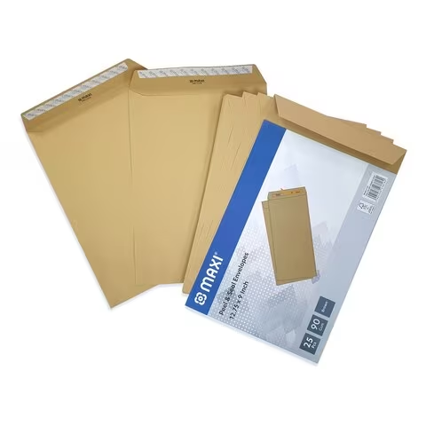 Maxi Peel & Seal 100GSM Brown Envelope 12.75x9inch ( Pack of 100 )