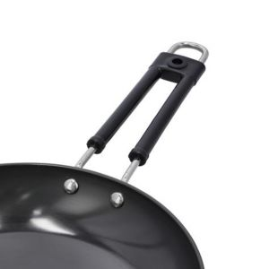 Royalford Hard Anodized Frypan - Stainless Steel - Black - 28 CM