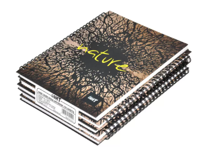 LIGHT Pack of 5 Spiral Hard Cover Notebook, Single Line, 9X7 Inches (22.86 X 20.32 CM), 100 Sheets -LINBS971602
