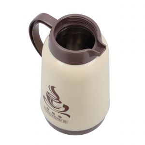 Royalford 1L Insulated Coffee Pot - Stainless Steel - Brown - 1000 ML
