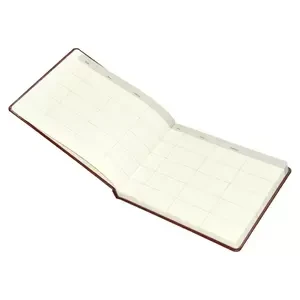 FIS Executive Visitors Book English Bonded Leather 25x20cm, Maroon - FSCLEXVI12