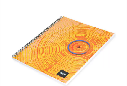 LIGHT Pack of 10 Spiral Soft Cover Notebook, Single Line , 10X8 Inches (25.4 X 20.32 cm) 100 Sheets - LINB1081606S