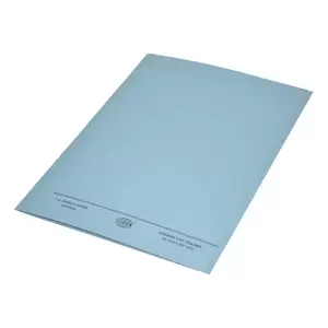 FIS Square Cut Folders Without Fastener Blue Color, Pack of 50 Pcs, 320 gsm, A4 Size - FSFF9A4BL
