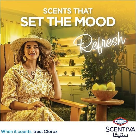 Clorox Scentiva Disinfectant Floor Cleaner 3L, Madagascar Citrus Grove, Kills 99.9% of Viruses and Bacteria, Bleach Free