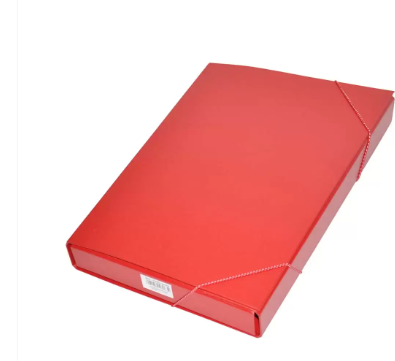 FIS PP Document Bag With Elastic Band, Red Color, F/S (210 x 330 mm) Size - FSBD1206RE