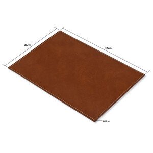 FIS MDF Desk Blotter Bonded Leather Cover Material, Size 26X37 cm-Color: Brown - FSDKMDF263724BR