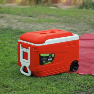 Royalford Insulated Ice Cooler Box 45Ltr - Plastic - Red - 45 LITER