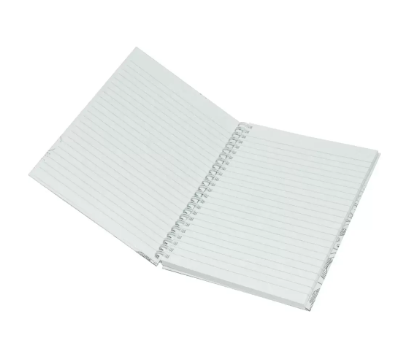 5-Piece Light Spiral Hard Cover Notebook Single Line A5, 100-Sheets - LINBSA51707