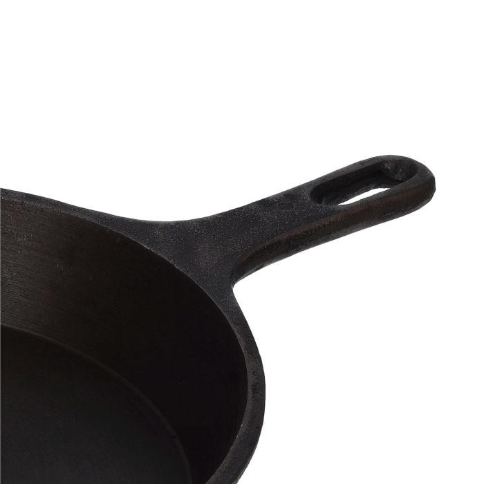10.25" Cast Iron Skillet, Pre Seasoned Fry Pan, RF10397 | Fry Pan With Two Side Pouring Spouts & Handle | Oven-Safe Up To 250C | Compatible With Multiple Hobs