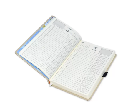 FIS French Diary 2023, PU 1-Side Padded, Round Corner, Light Grey - FSDI29FRPU23LGY