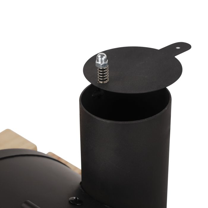 Barbecue Stand With Grill, Iron Construction, RF10370 | Barbecue Grills With Wind Shield & Wheels | Ideal For Camping, Backyard, Patio, Balcony Family Party