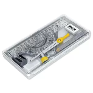 COX Mathematical Sets, 8 Pieces, Made In Taiwan.