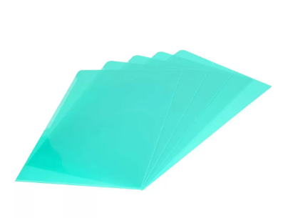 50-Piece Durable Clear folders, A4 size, Green Colour - DUCI2339-05