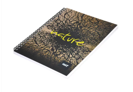 LIGHT Pack of 10 Spiral Soft Cover Notebook, Single Line, 9X7 Inches (22.86 X 20.32 CM), 100 Sheets -LINB971602S