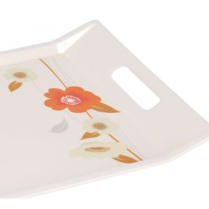 Royalford Melamine Ware Tray - Melamine - White - RF7254