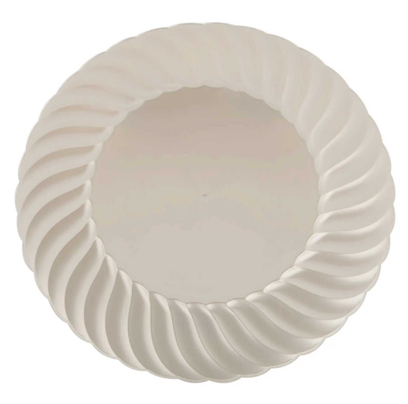 Premium Circle Flower Plate 6 Pieces(Pearl)