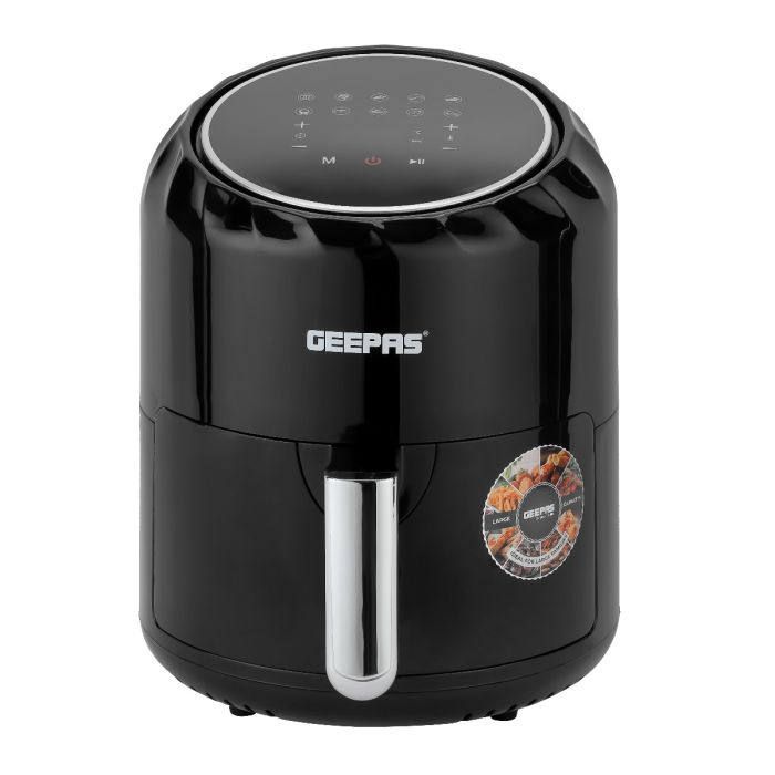 Geepas 1500 W Digital Air Fryer- GAF37512| 3.5 L Total Capacity And 2.6 L Non-Stick Basket| LED Display With Touch Screen,
